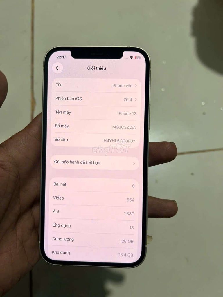 Apple iPhone 12 128GB Hồng. Mua bán Điện thoại tại Huyện Thống Nhất Đồng Nai được đăng bởi Đức hình 1