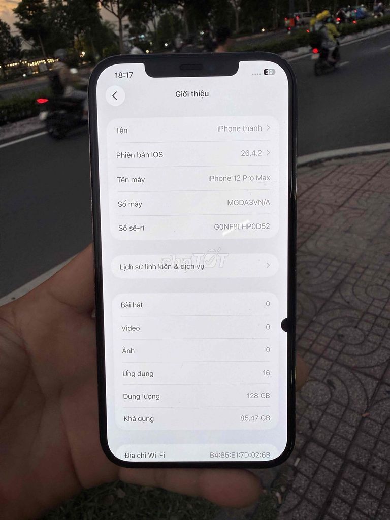 Apple iPhone 12 Pro Max 128GB Đã sử dụng. Mua bán Điện thoại tại Thành phố Thuận An Bình Dương được đăng bởi hung hình 1