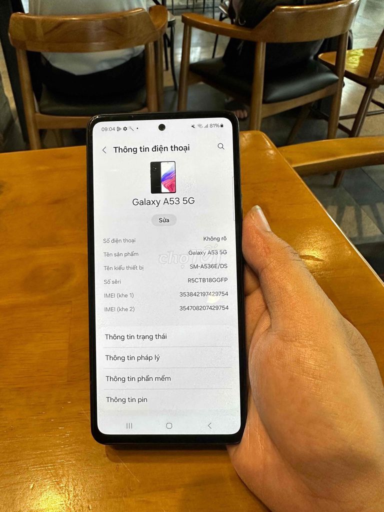 Samsung Galaxy A53 5G 128GB máy phụ. Mua bán Điện thoại tại Thành phố Thủ Đức Tp Hồ Chí Minh được đăng bởi Trần Nam hình 1