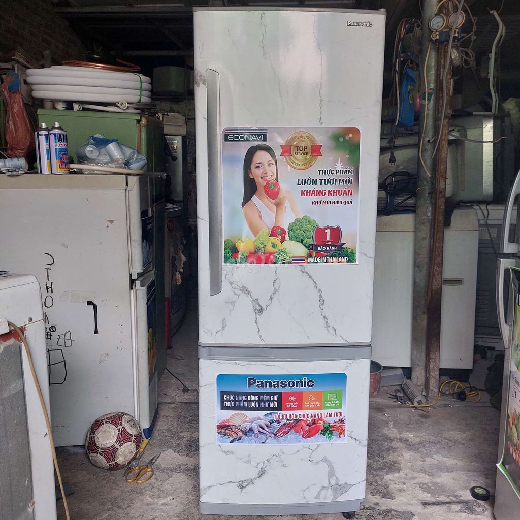 Tủ lạnh Panasonic 231L Trắng vân đá. Mua bán Tủ lạnh tại Quận Long Biên Hà Nội được đăng bởi Đặng Thị Trang hình 1