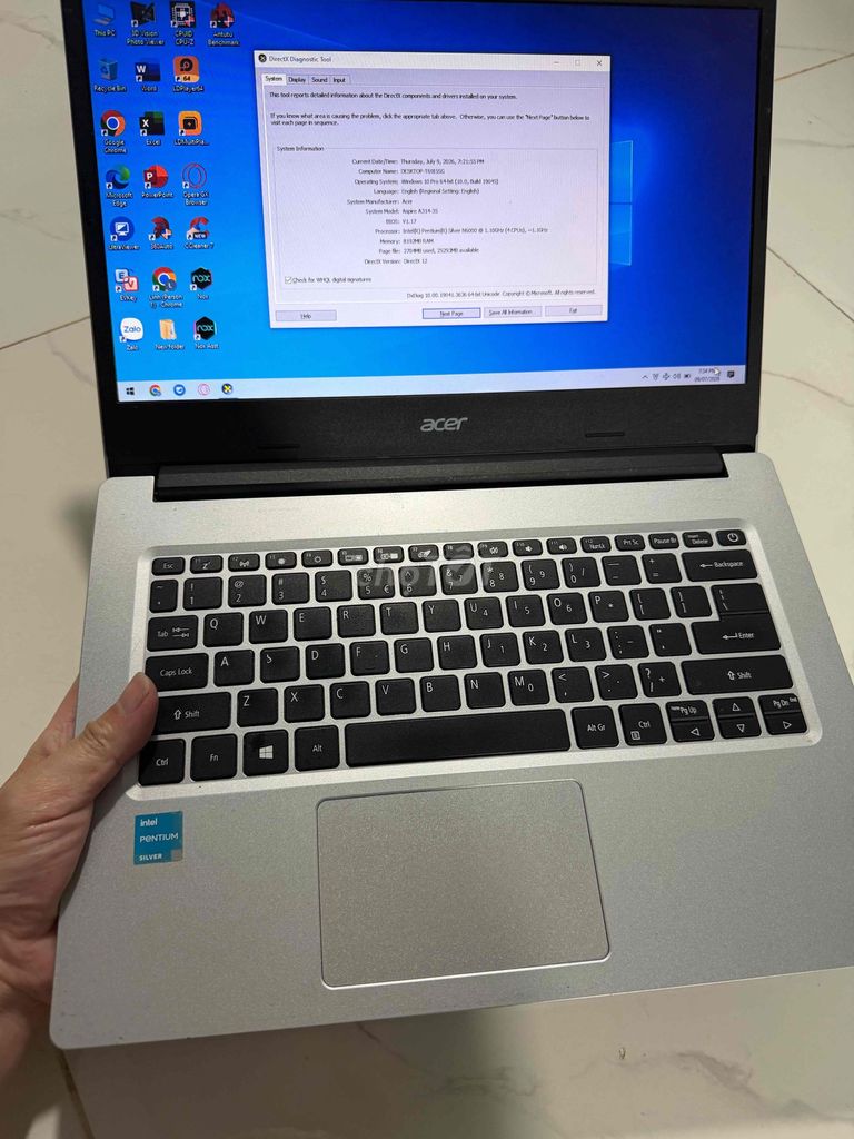 Acer Aspire 5 N6000 14 inch 8GB/256GB Bạc. Mua bán Laptop tại Thành phố Đà Lạt Lâm Đồng được đăng bởi phong hình 1