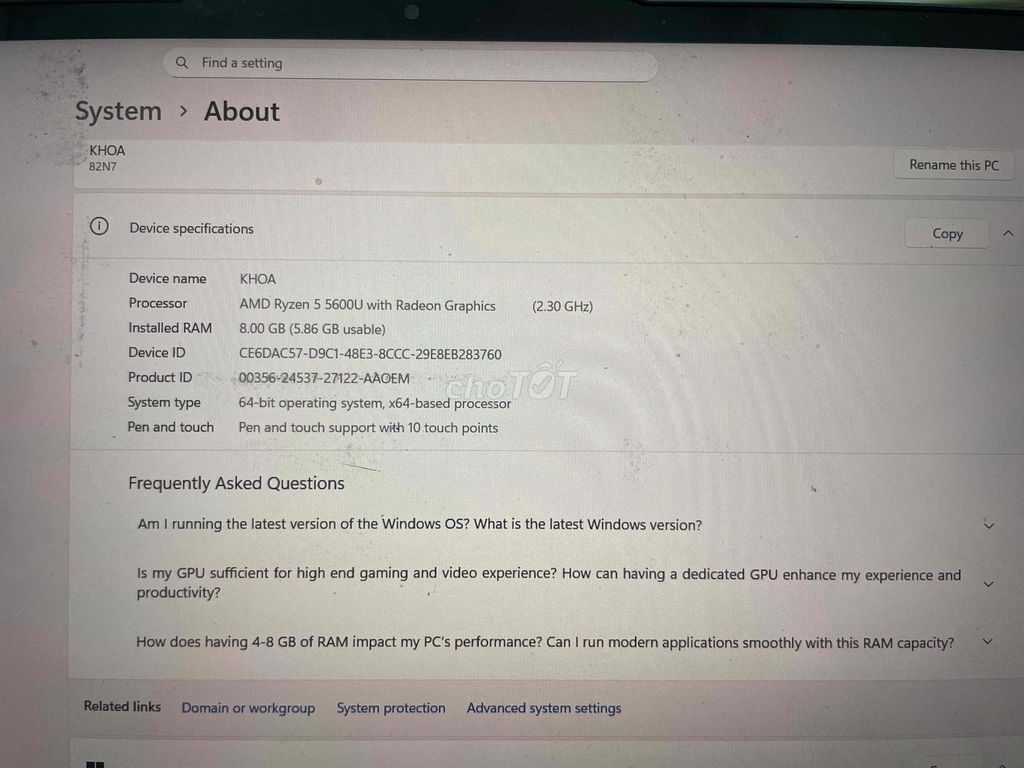 Bán lenovo yoga slim7  hoặc đổi xiaomi pad 7. Mua bán Laptop tại Thành phố Thủ Đức Tp Hồ Chí Minh được đăng bởi Khoa Nhà Phố hình 6