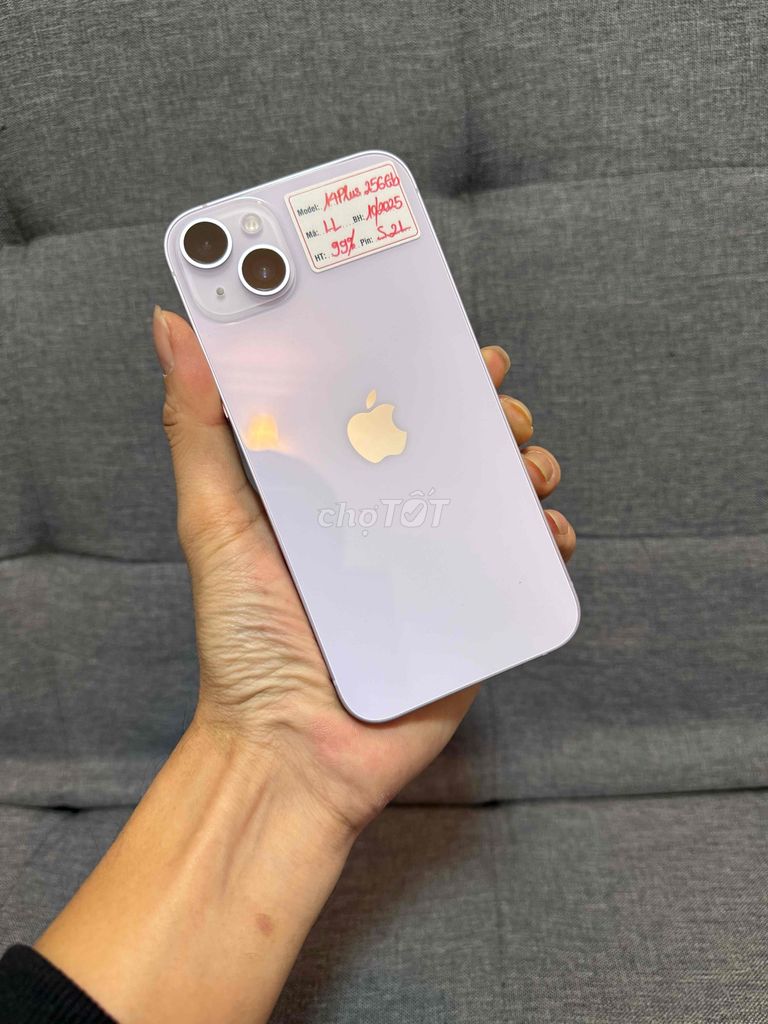 iphone 14plus256gb tím sạc 2 lần bh 10/2025