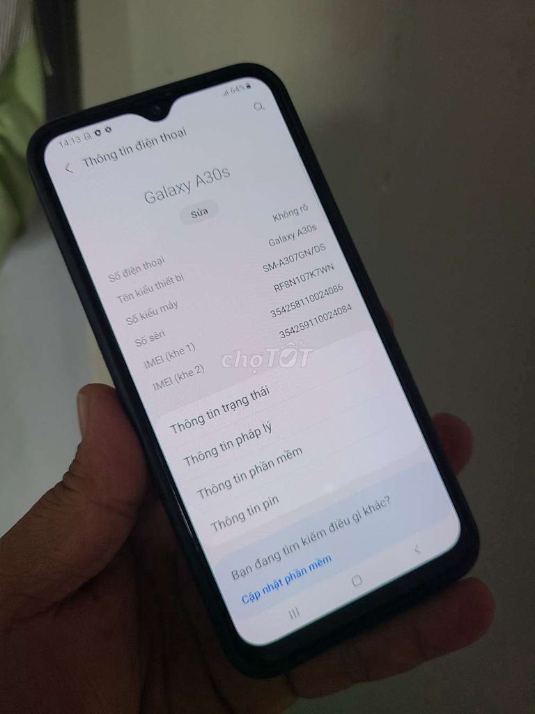 Samsung a30s máy full cn cty 2 sim