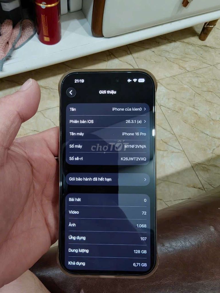 iPhone 16 Pro 128GB Sa mạc VN/A. Mua bán Điện thoại tại Quận Hà Đông Hà Nội được đăng bởi ba miền hình 1