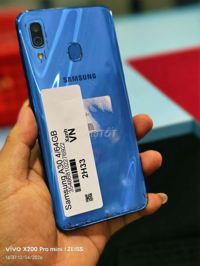 Samsung Galaxy A30 64GB Xanh. Mua bán Điện thoại tại Quận Tân Bình Tp Hồ Chí Minh được đăng bởi Táo Bán Lổ hình 1