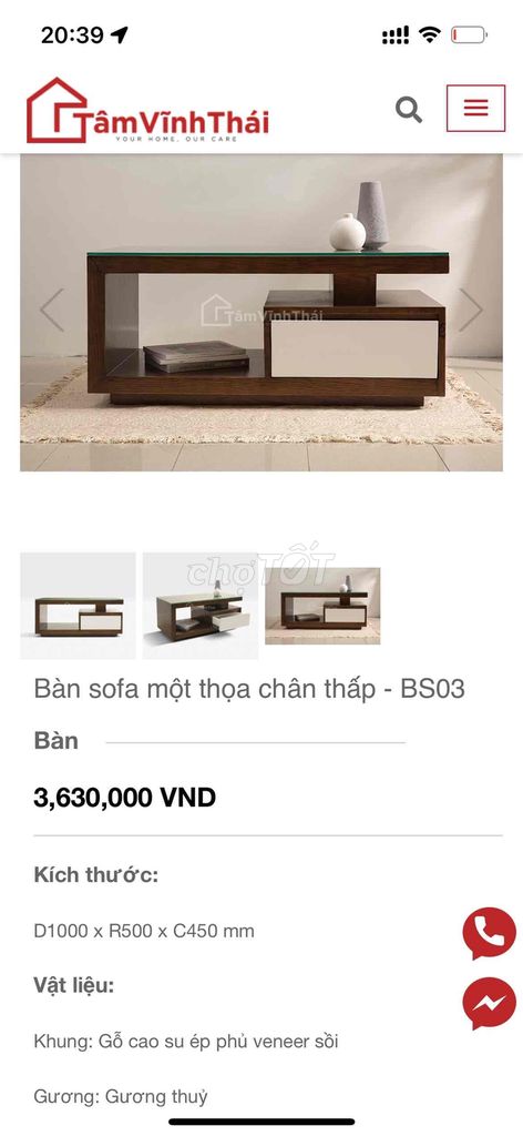 thanh lý bàn trà sofa