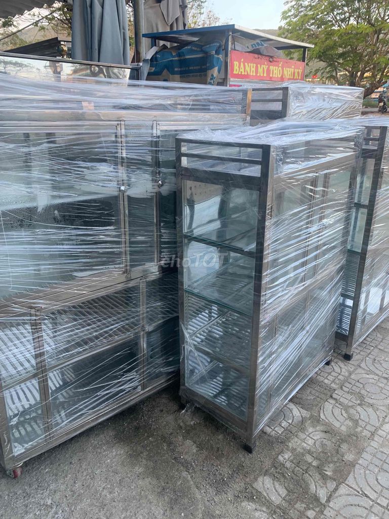 DV Tủ chén Inox Kính Bạc. Dịch vụ tại Quận Sơn Trà Đà Nẵng được đăng bởi THẾ GIỚI ĐỒ CŨ ĐỒ CỔ LỚN NHẤT MIỀN TRUNG hình 1
