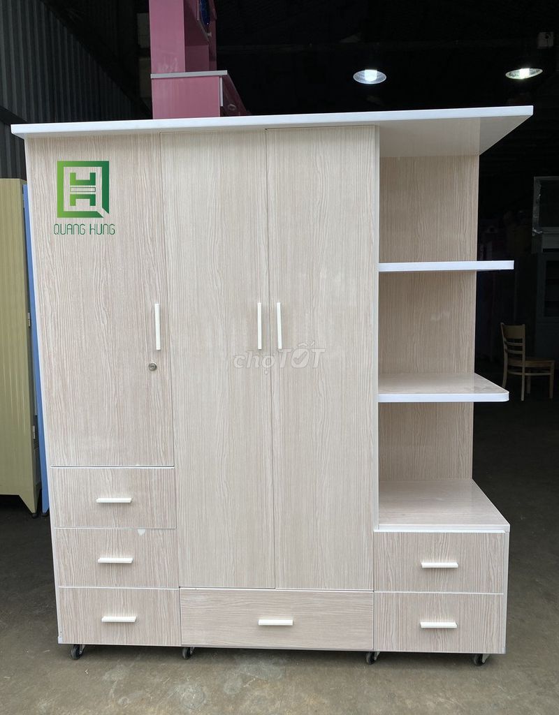 HÀNG MỚI- TỦ QUẦN ÁO NHỰA ĐÀI LOAN 3 CÁNH CÓ KỆ-TỦ. Mua bán Tủ, kệ gia đình tại Thành phố Thuận An Bình Dương được đăng bởi Nội Thất Quang Hùng TD hình 1