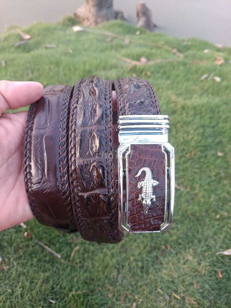 Dây lưng nam da cá sấu 3,5cm. Mua bán Phụ kiện thời trang khác tại Thành phố Dĩ An Bình Dương được đăng bởi Huỳnh Nguyễn  hình 1