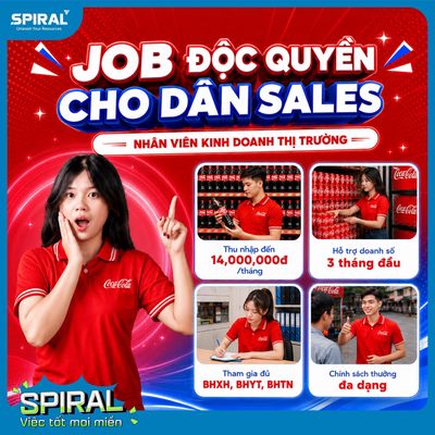 [VĨNH PHÚC] SALE THỊ TRƯỜNG KÊNH GT COCA-COLA