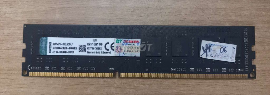 Ram3 8gb/1600 kingston