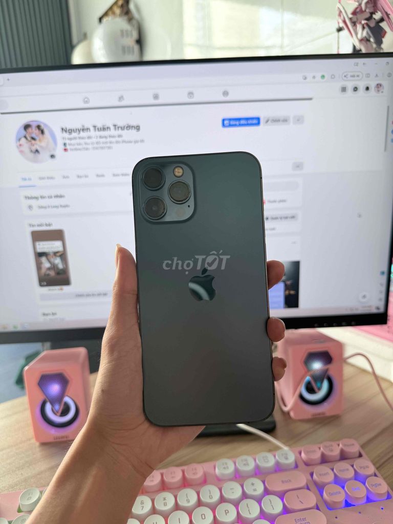 iPhone 12 Pro Max 128GB. Mua bán Điện thoại tại Thành phố Long Xuyên An Giang được đăng bởi Tuấn Trường hình 1