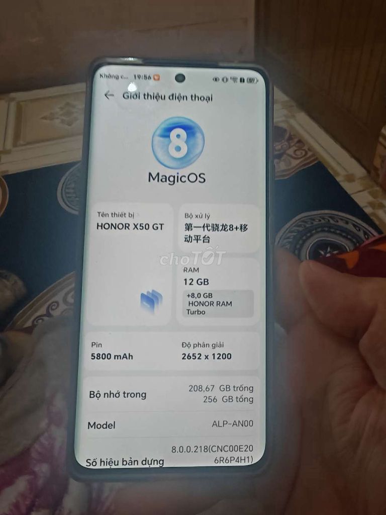 Honor X50 GT đen zin keng máy khỏe đẹp.. Mua bán Điện thoại tại Thành phố Biên Hòa Đồng Nai được đăng bởi Tran tran hình 1