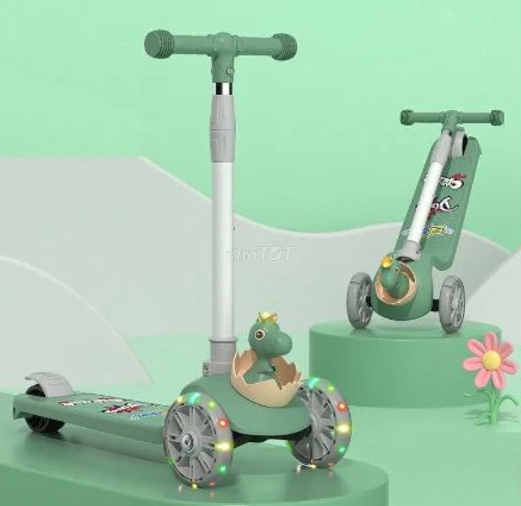 Xe Scooter gấp gọn bánh đèn Bobby