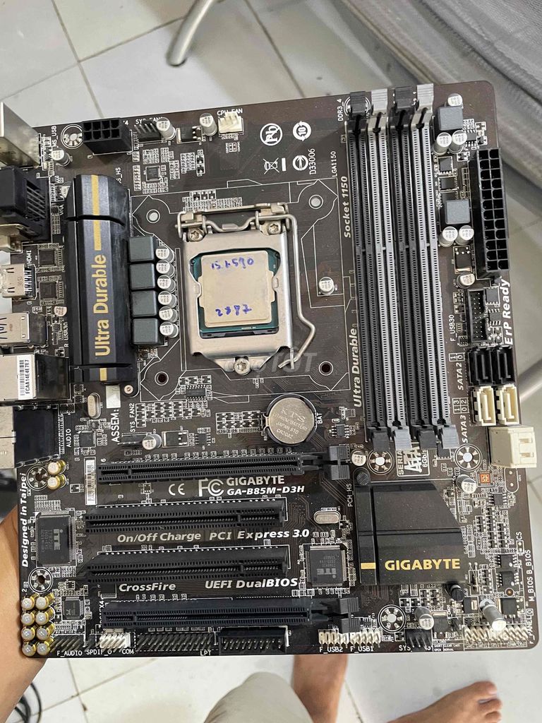 Bo mạch chủ Gigabyte GA-B85M-D3H chip i7 4770. Mua bán Linh kiện (RAM, Card...) tại Quận Gò Vấp Tp Hồ Chí Minh được đăng bởi Nguyễn Đức hình 1