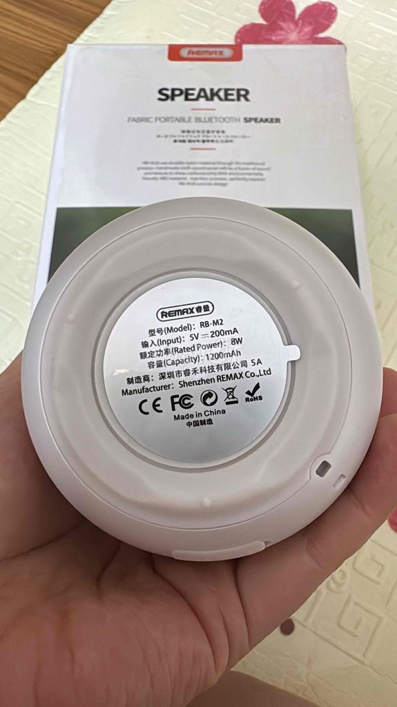 Loa Bluetooth Remax RB-M18 Trắng. Mua bán Tivi, Âm thanh tại Quận Hà Đông Hà Nội được đăng bởi Hieu Nguyen hình 1