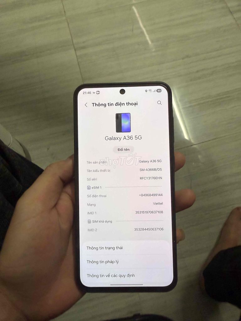 Samsung Galaxy A36 5G 256GB Đen. Mua bán Điện thoại tại Thành phố Thủ Đức Tp Hồ Chí Minh được đăng bởi Trần Văn Thanh hình 1