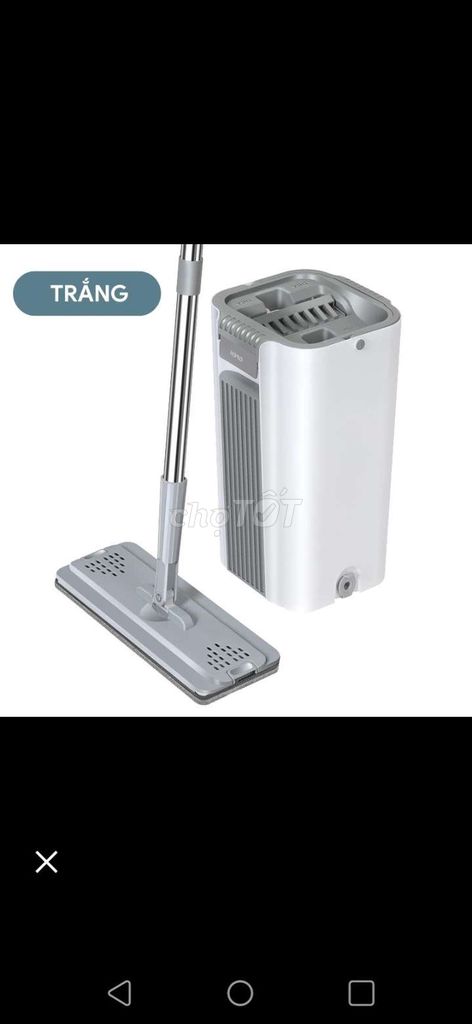 Bộ thùng lau nhà tặng kèm 2 bông lau sợi thủy tinh