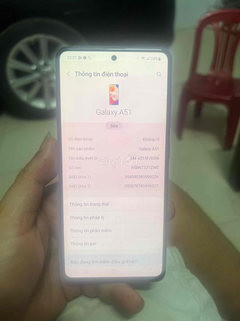 Samsung A51 128GB Xám Đã qua sử dụng. Mua bán Điện thoại tại Thành phố Thuận An Bình Dương được đăng bởi Trung Apple Ko bán góp hình 1