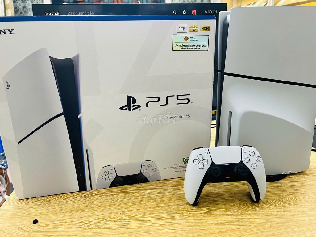 Sony PS5 Slim CFI-2118 1TB Trắng BH 05.02.2028. Mua bán Thiết bị chơi game tại Quận Đống Đa Hà Nội được đăng bởi NHẬT LỆ CAMERA hình 1