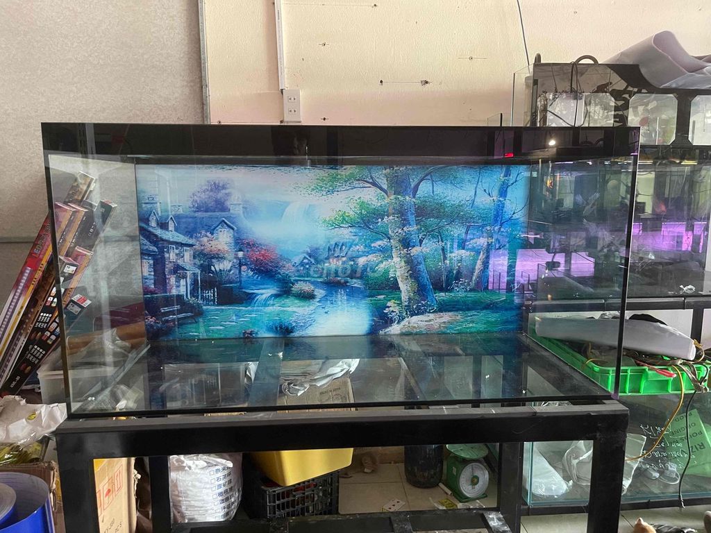 Bể cá cảnh Kính 1.2m Tranh 3D. Mua bán Phụ kiện, Thức ăn, Dịch vụ tại Thành phố Rạch Giá Kiên Giang được đăng bởi Khuong Duy Nguyen hình 1
