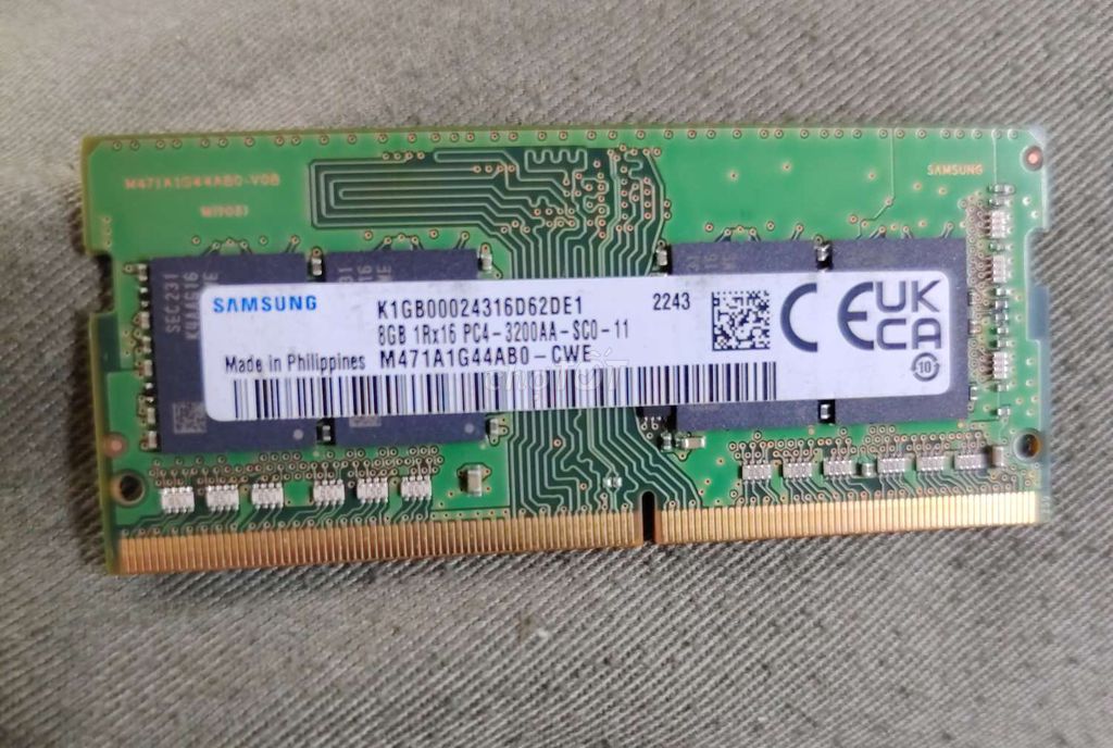 RAM laptop Samsung 8GB 3200MHz Chính hãng. Mua bán Linh kiện (RAM, Card...) tại Thành phố Vũng Tàu Bà Rịa - Vũng Tàu được đăng bởi nguyen duc hai hình 1