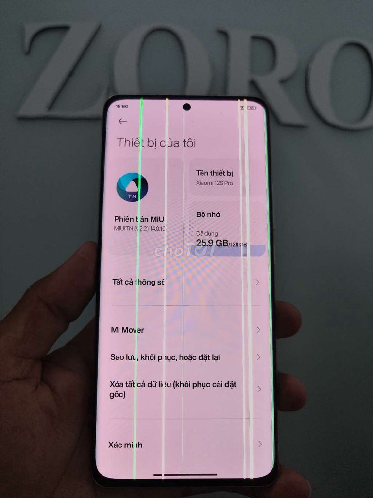 Xiaomi 12S Pro 8GB 128GB Trắng. Mua bán Điện thoại tại Thành phố Sóc Trăng Sóc Trăng được đăng bởi ZORO CHUYÊN SỌC hình 1