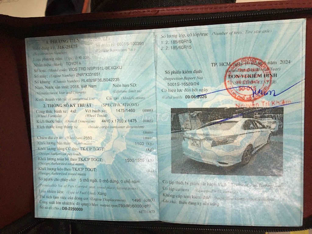 Toyota Vios 2018 1.5 TRD - 64000 km. Mua bán Ô tô tại Quận Bình Tân Tp Hồ Chí Minh được đăng bởi Long hình 12