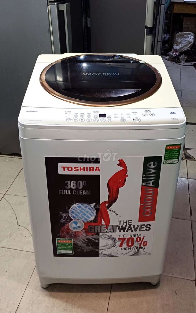 Máy giặt toshiba inverter 10.5kg bảo hành 3 tháng