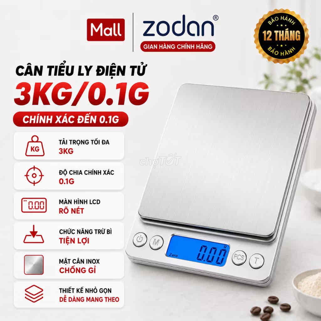 Cân tiểu ly Zodan Inox 5kg 1g Bạc. Mua bán Nội thất, đồ gia dụng khác tại Quận 8 Tp Hồ Chí Minh được đăng bởi Tuyen hình 1
