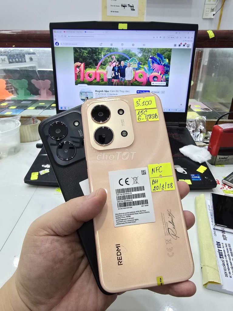Xiaomi Redmi 15C 6GB/128GB Vàng đồng, Đen. Mua bán Điện thoại tại Thành phố Long Xuyên An Giang được đăng bởi Facebook Cầm Đồ Thúy Vân hình 1
