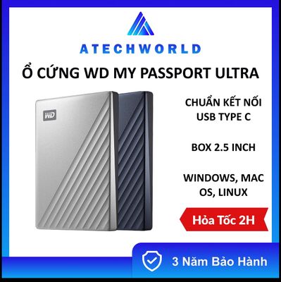 Ổ Cứng WD My Passport Ultra 2TB 5TB New - BH 3 Năm. Mua bán Linh kiện (RAM, Card...) tại Quận Gò Vấp Tp Hồ Chí Minh được đăng bởi ATECHWORLD STORE