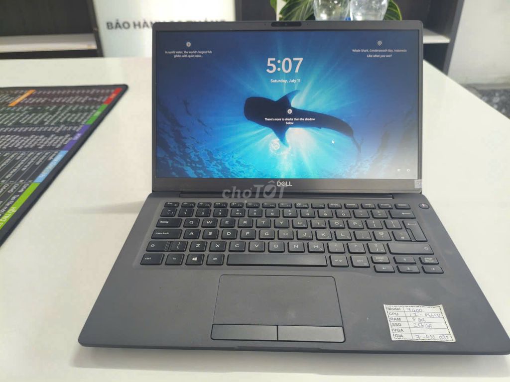 Dell Latitude 7400 i7-8665U 14 inch 8GB/256GB Đen. Mua bán Laptop tại Quận Liên Chiểu Đà Nẵng được đăng bởi TT Center 603 Tôn Đức Thắng Hòa Khánh  hình 1