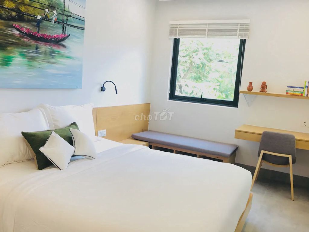 CĂN HỘ 1 PHÒNG NGỦ BAN CÔNG RỘNG KHÔNG GIAN XANH SƠN TRÀ