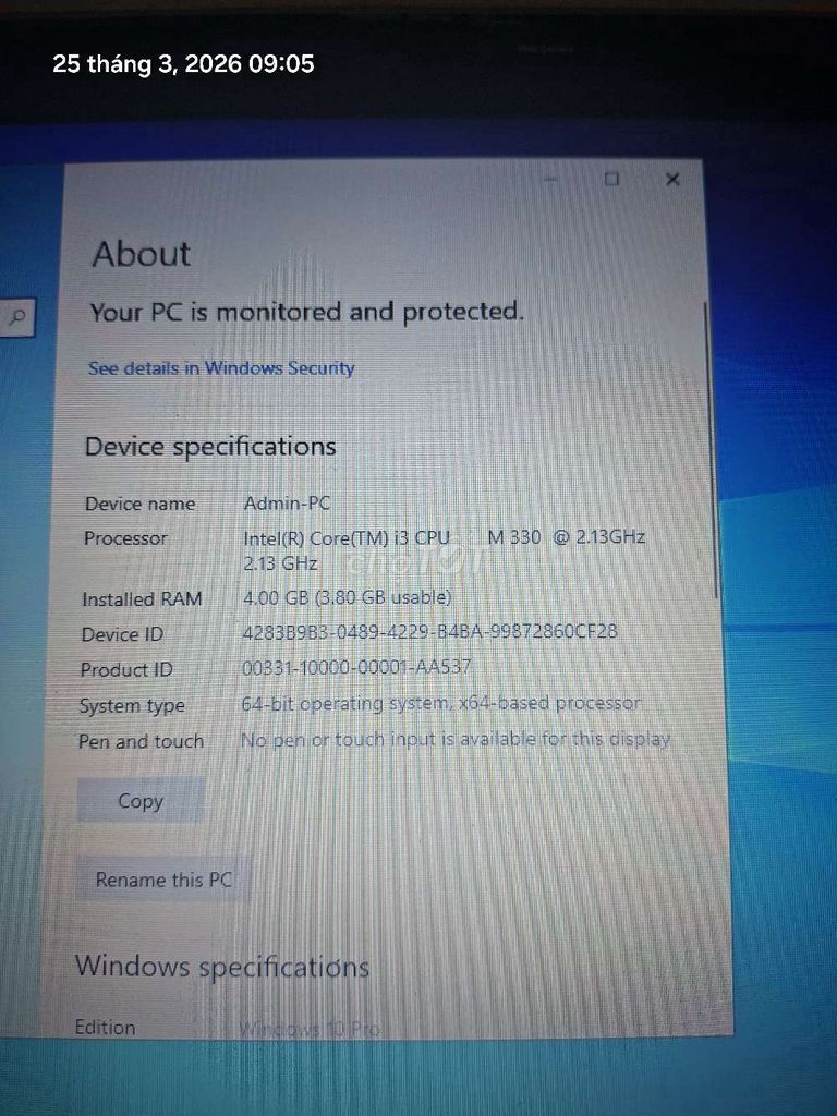 Laptop i3 M330 4GB/120GB. Mua bán Laptop tại Quận Hải Châu Đà Nẵng được đăng bởi Đông hình 1