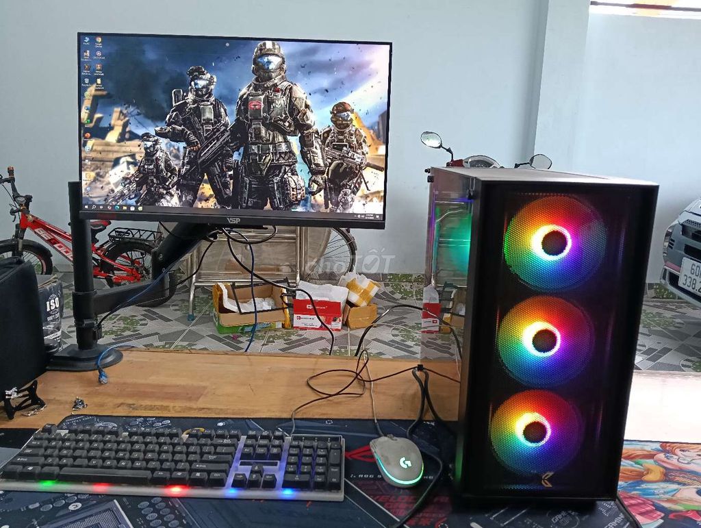 FULL BỘ PC I5 10400F/16/512/ VGA 1660TI 6G /MÀN 24