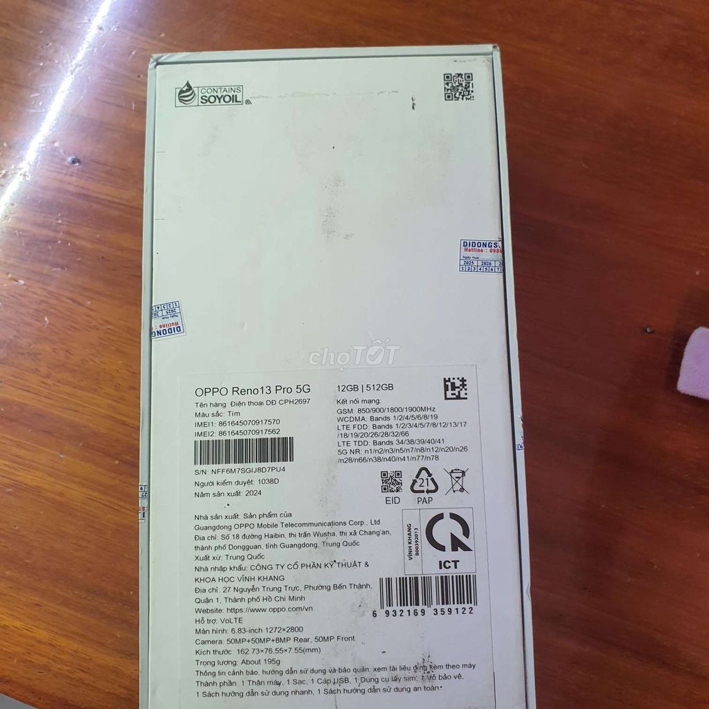 OPPO Reno13 Pro 5G 512GB Xanh lá. Mua bán Điện thoại tại Quận 6 Tp Hồ Chí Minh được đăng bởi danh hình 1