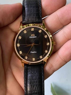 Đồng hồ Nhật Orient size nam 38mm mạ vàng