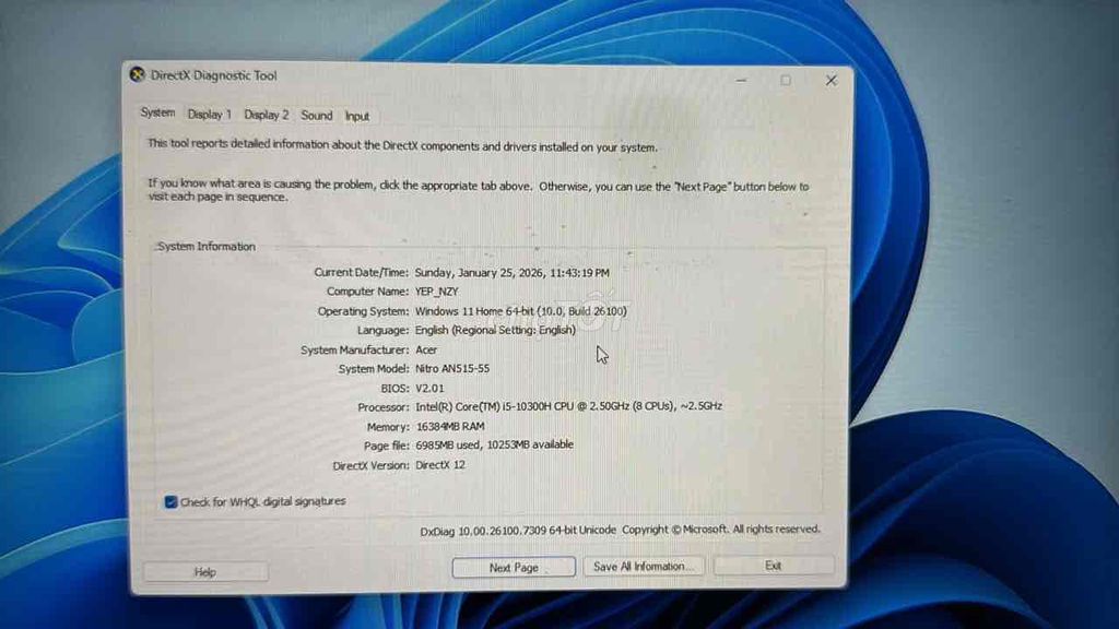 Acer Nitro AN515-55 i5-10300H 16GB 512SSD 3060. Mua bán Laptop tại Huyện Hóc Môn Tp Hồ Chí Minh được đăng bởi Huy Hoàng  hình 1