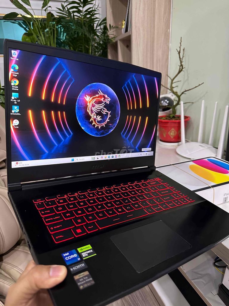 giao lưu MSI GF 63 i7 12650H GTX 3050. Mua bán Laptop tại Quận 8 Tp Hồ Chí Minh được đăng bởi AnApple hình 1