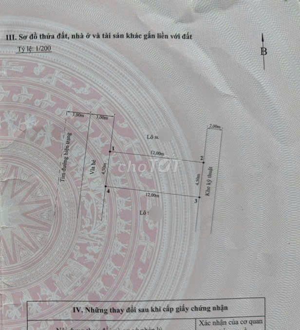 Hàng siêu hiếm diện tích nhỏ mặt tiền rộng Đất tái định cư Điểm 3 B237