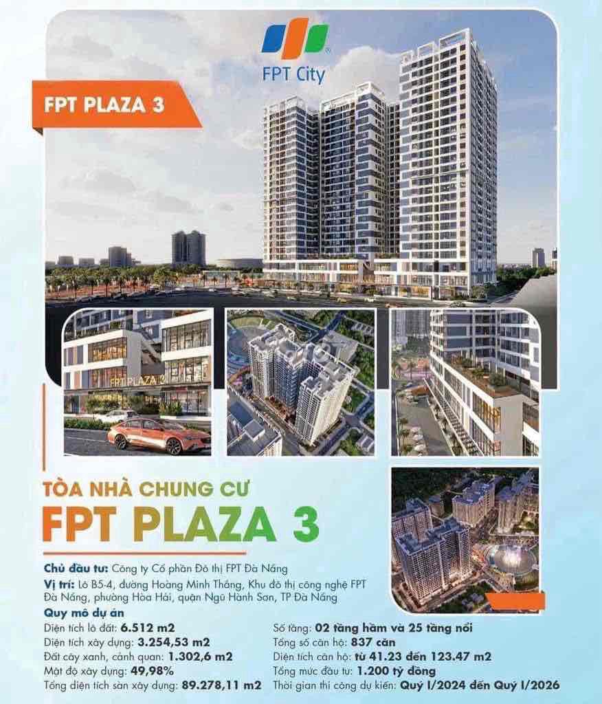 FPT PLAZA 3_cơ hội sở hữu căn hộ trong KĐT đáng sống bậc nhất Đà Nẵng