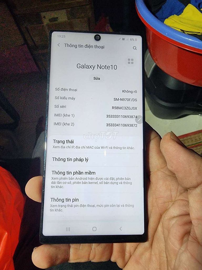 Samsung Note 10 128GB 8GB 99%. Mua bán Điện thoại tại Quận Bình Thạnh Tp Hồ Chí Minh được đăng bởi tùng  hình 1