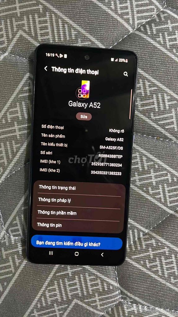 Samsung Galaxy A52 128GB Đen. Mua bán Điện thoại tại Quận Bình Tân Tp Hồ Chí Minh được đăng bởi Điện thoại giá rẻ hình 1