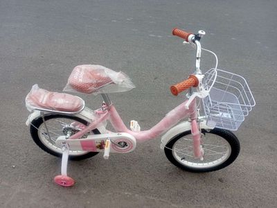 Xe đạp trẻ em 16in màu hồng phấn mới
