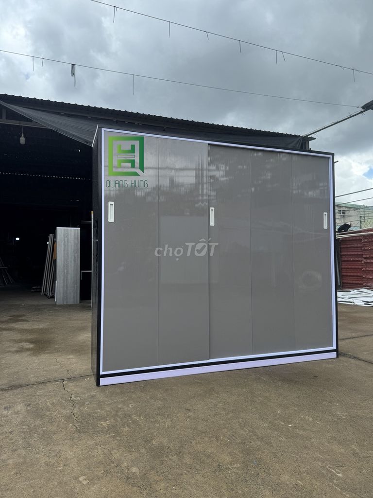 Tủ quần áo Nhựa Đài Loan Xám Cửa lùa 1m8x2m. Mua bán Tủ, kệ gia đình tại Thành phố Thủ Đức Tp Hồ Chí Minh được đăng bởi Nội Thất Quang Hùng hình 1