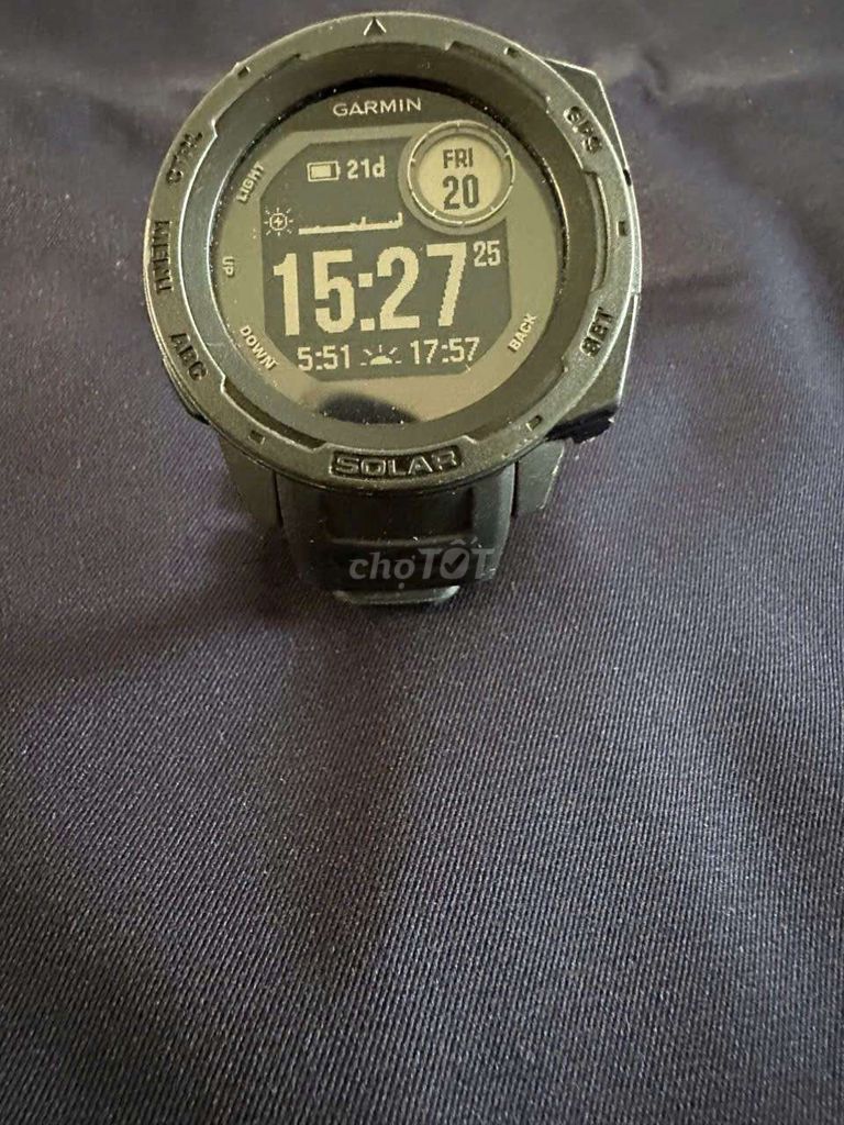 Garmin Instinct Solar Đen. Mua bán Thiết bị đeo thông minh tại Quận Sơn Trà Đà Nẵng được đăng bởi Thân Hùng hình 1