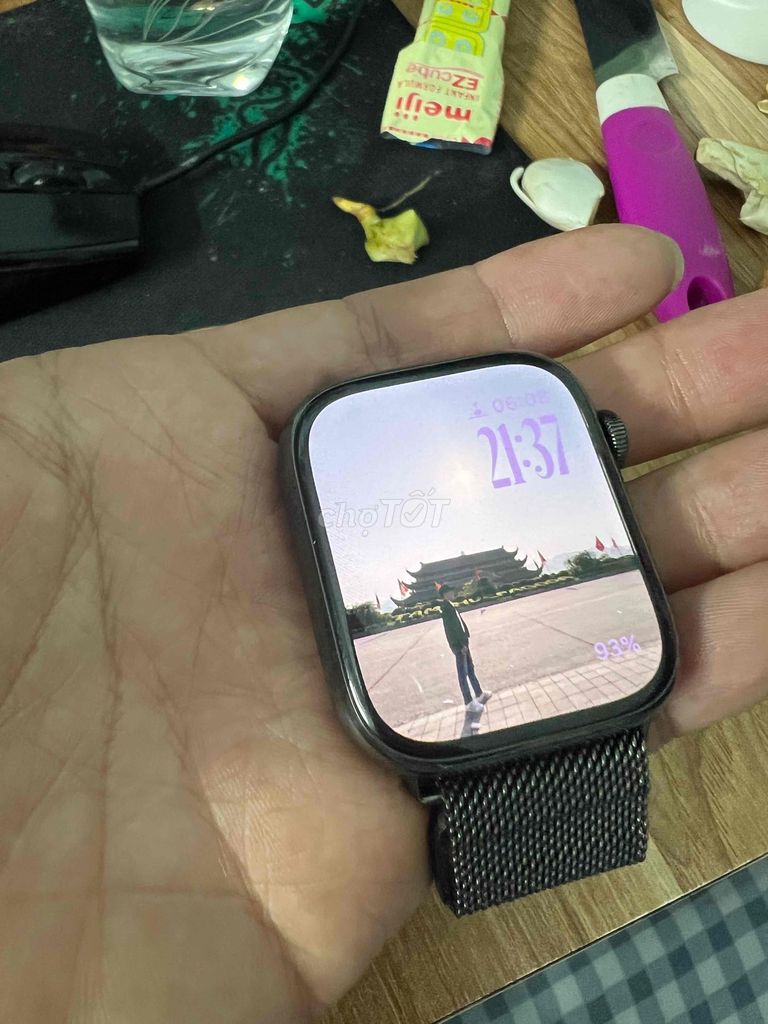 Apple Watch Series 7 Thép Đen 45mm. Mua bán Thiết bị đeo thông minh tại Huyện Vũ Thư Thái Bình được đăng bởi Huy Minh hình 1