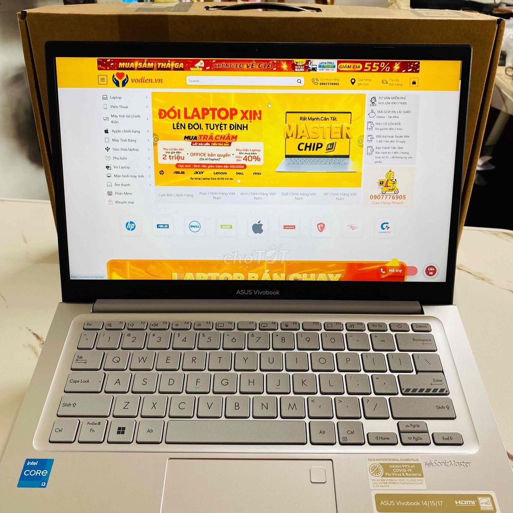 Asus Vivobook 14 X1404VA-NK394W i3-1315U-8GB-512GB. Mua bán Laptop tại Quận Ninh Kiều Cần Thơ được đăng bởi Võ Diện hình 1